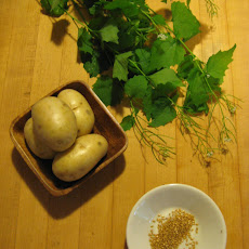 Garlic Mustard Potato Salad