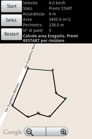 Area Distance Calculator GPS