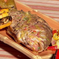 Grilled Whole Fish with Four Pepper-Ginger Sauce