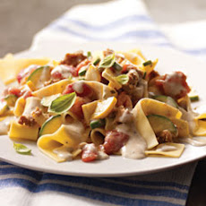 Sausage-Vegetable Ragout Pappardelle