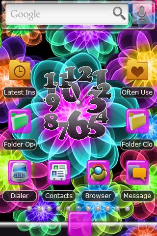 Neon Flower Theme