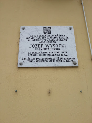 Józef Wysocki Emléktábla