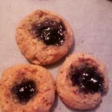 Jam and Oatmeal Thumbprint Cookies