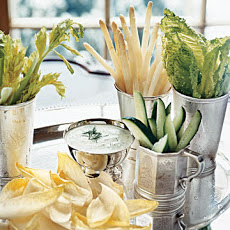 White Crudites with Buttermilk Dip