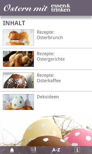 Ostern mit essen trinken