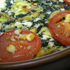 Spinach and Feta Bread Pudding