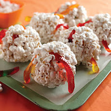 Wormy Popcorn Balls