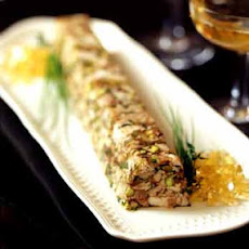 Rabbit Terrine with Green Olives and Pistachios