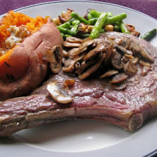 Baked Rib Eye Steaks With Mushrooms