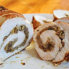 Turkey Breast Roulade with Crimini, Porcini, and Pancetta