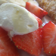 Cornflaked French Toast with Rum sauce