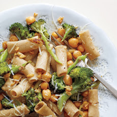 Rigatoni with Roasted Broccoli and Chickpeas