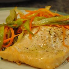 Salmon with Caramelized Leeks