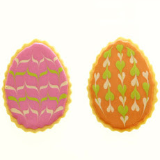 Marbleized Easter Egg Cookies