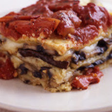 Portobello Mushroom and Almond Pesto Lasagna