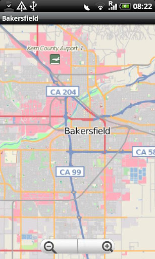 Bakersfield Street Map