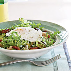 French Frisée Salad with Bacon and Poached Eggs