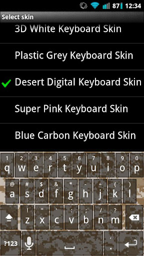Desert Digital Keyboard Skin