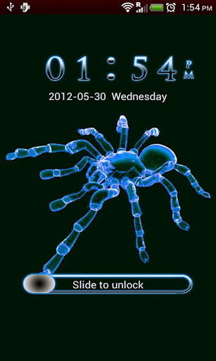 GO Locker Neon Blue Spider