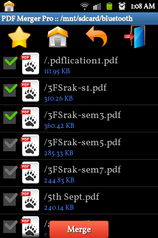 Android application PDF Merge Pro screenshort