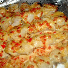 Tapas - Chicken & Roasted Red Pepper Skewers