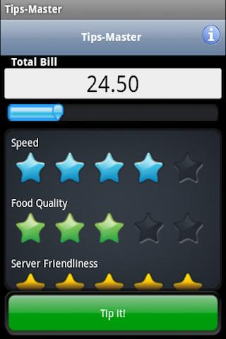 Tips-Master tip calculator