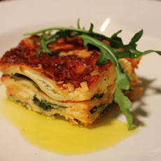 Arugula, Fennel and Bacon Lasagne