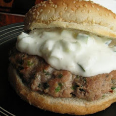 Turkey and Herb Burgers With Yogurt Lemon Dressing