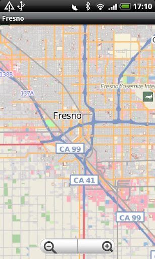 Fresno Street Map