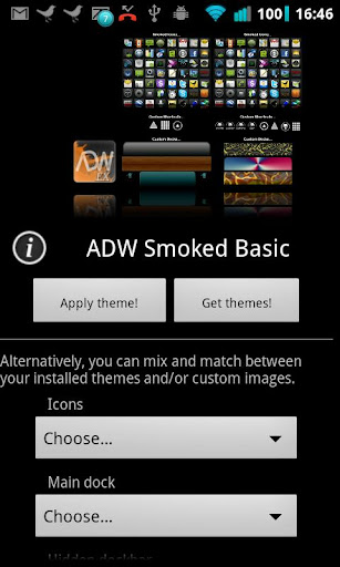 【免費個人化App】ADW Smoked Basic Theme-APP點子