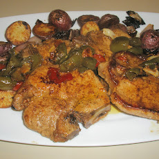 Pork Chops and Vinegar Peppers