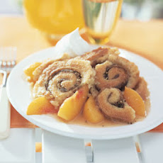 Pinwheel Peach Cobbler