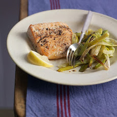 Salmon with Leeks