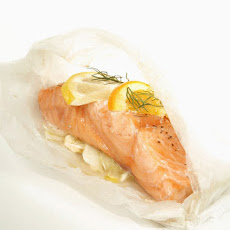 Mediterranean Salmon Cooked in Parchment
