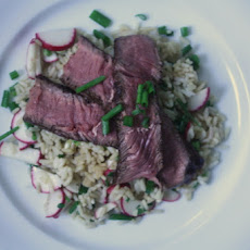 Seared Steak and Sesame Rice Salad