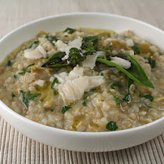 Brown Rice Pilaf with Green Olives and Lemon