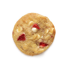 Chocolate Chip Cookies With Yogurt Chips and Strawberries