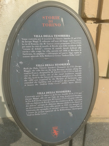 Storie Di Torino  - Villa Della Tesoriera