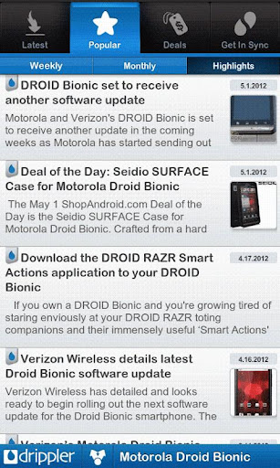 ultimate-droid-bionic-app for android screenshot