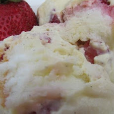 Strawberry Custard Cake