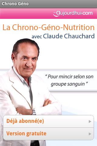 La Chrono Géno Nutrition v0.1