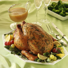Roasted Chicken With Fresh Herbs & Shallot Gravy