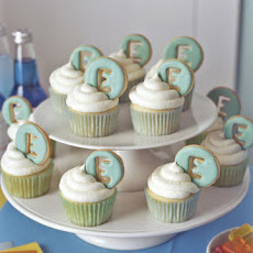 Vanilla Letter Cupcakes