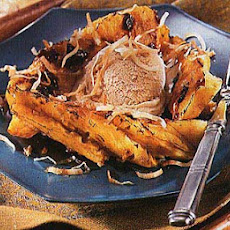 Caramelized Pineapple with Brown Sugar-Ginger Ice Cream