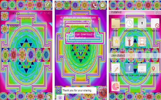 【免費個人化App】Go sms theme rainbow mandalas-APP點子