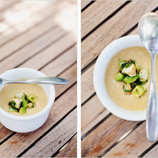 Summer Corn Soup with Shrimp