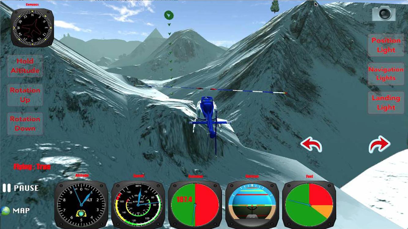    X Helicopter Flight 3D- screenshot  