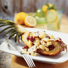 Chicken Salad in Pineapple Boats