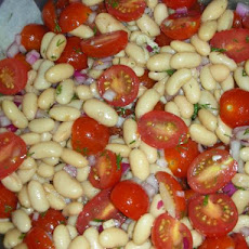 Dilled White Bean and Grape Tomato Salad