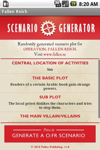 O:FR Scenario Generator